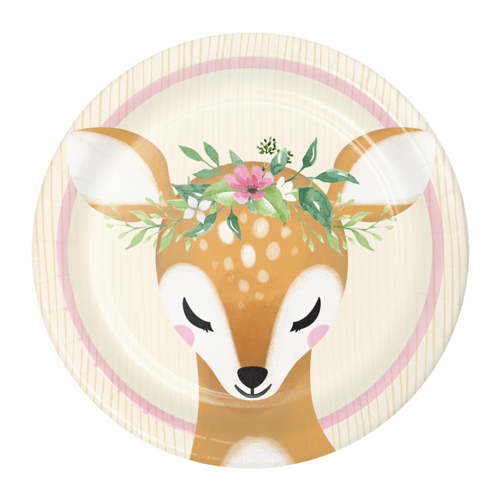 Woodland Deer Small Paper Plates (Pack of 8)