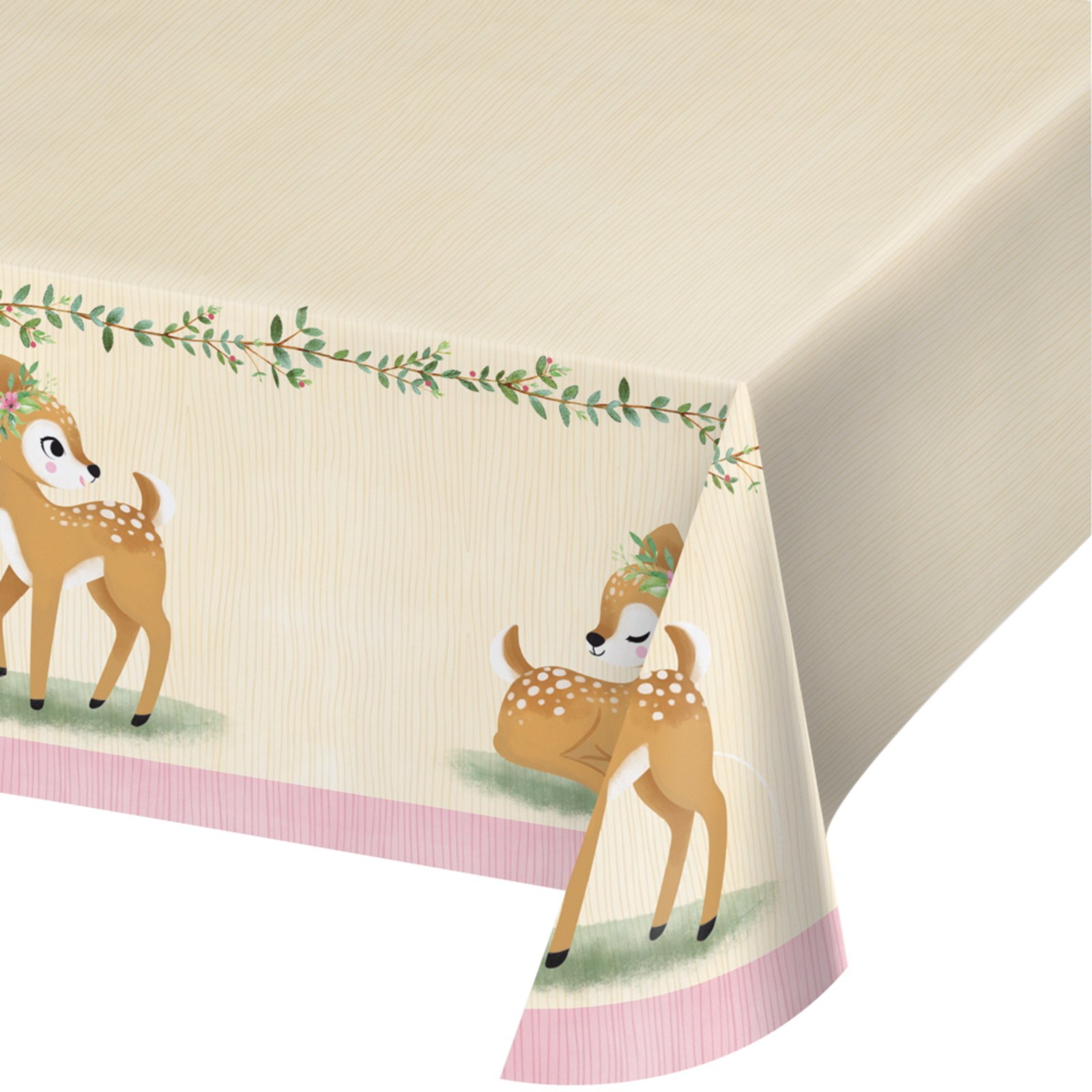 Woodland Deer Paper Tablecloth