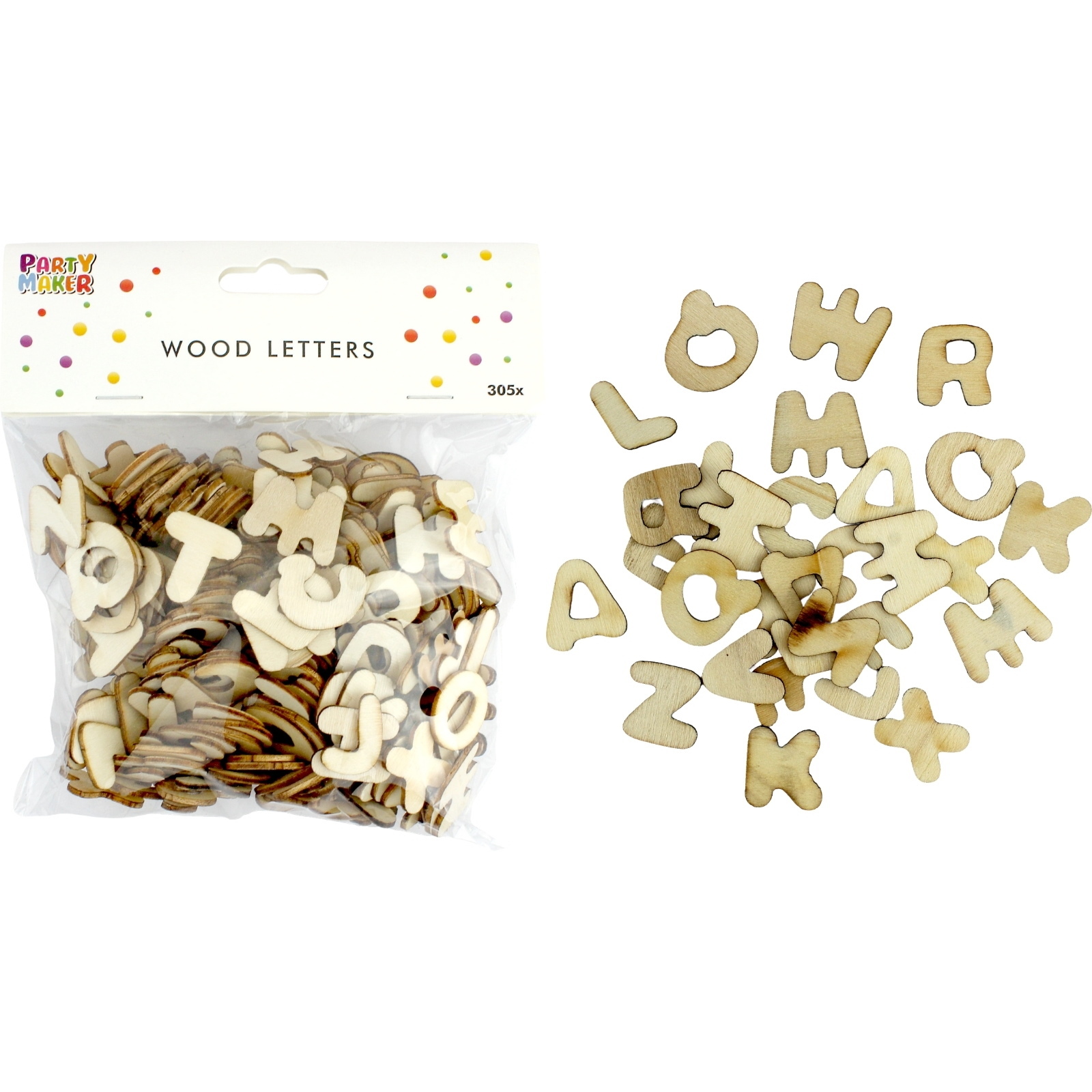 Wooden Letters (Pack of 305)