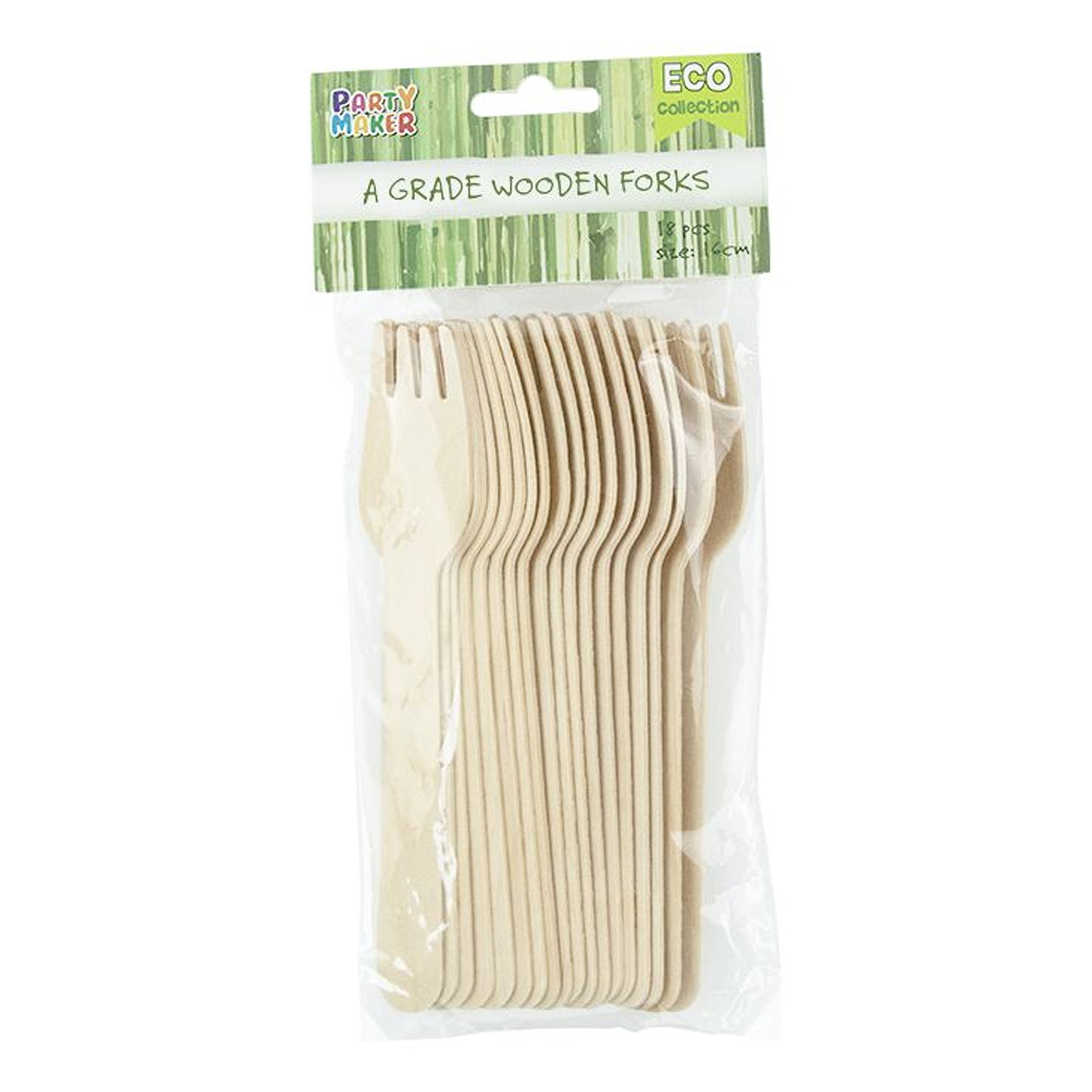 Eco Wooden Forks (Pack of 18)