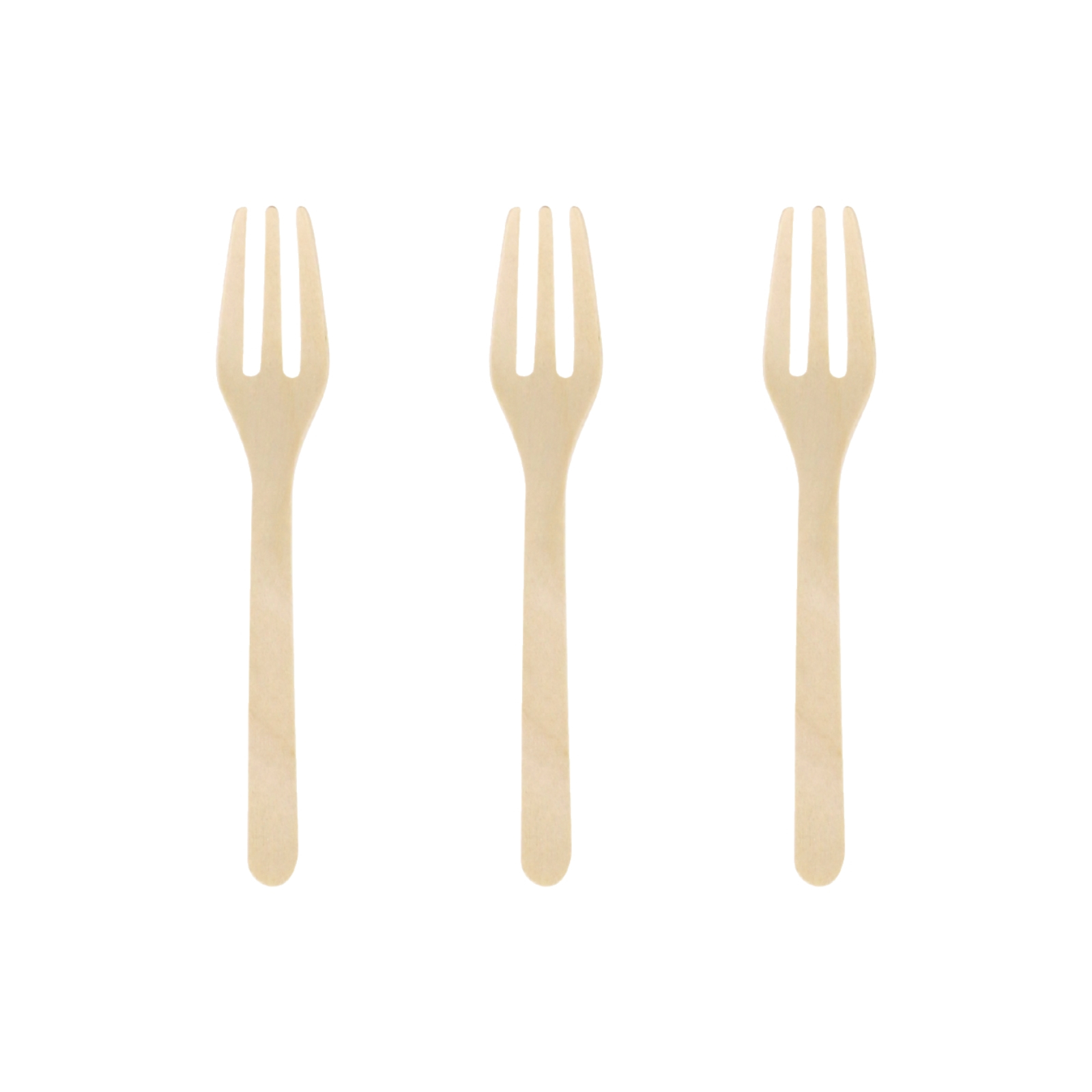 Eco Mini Wooden Forks (Pack of 30)