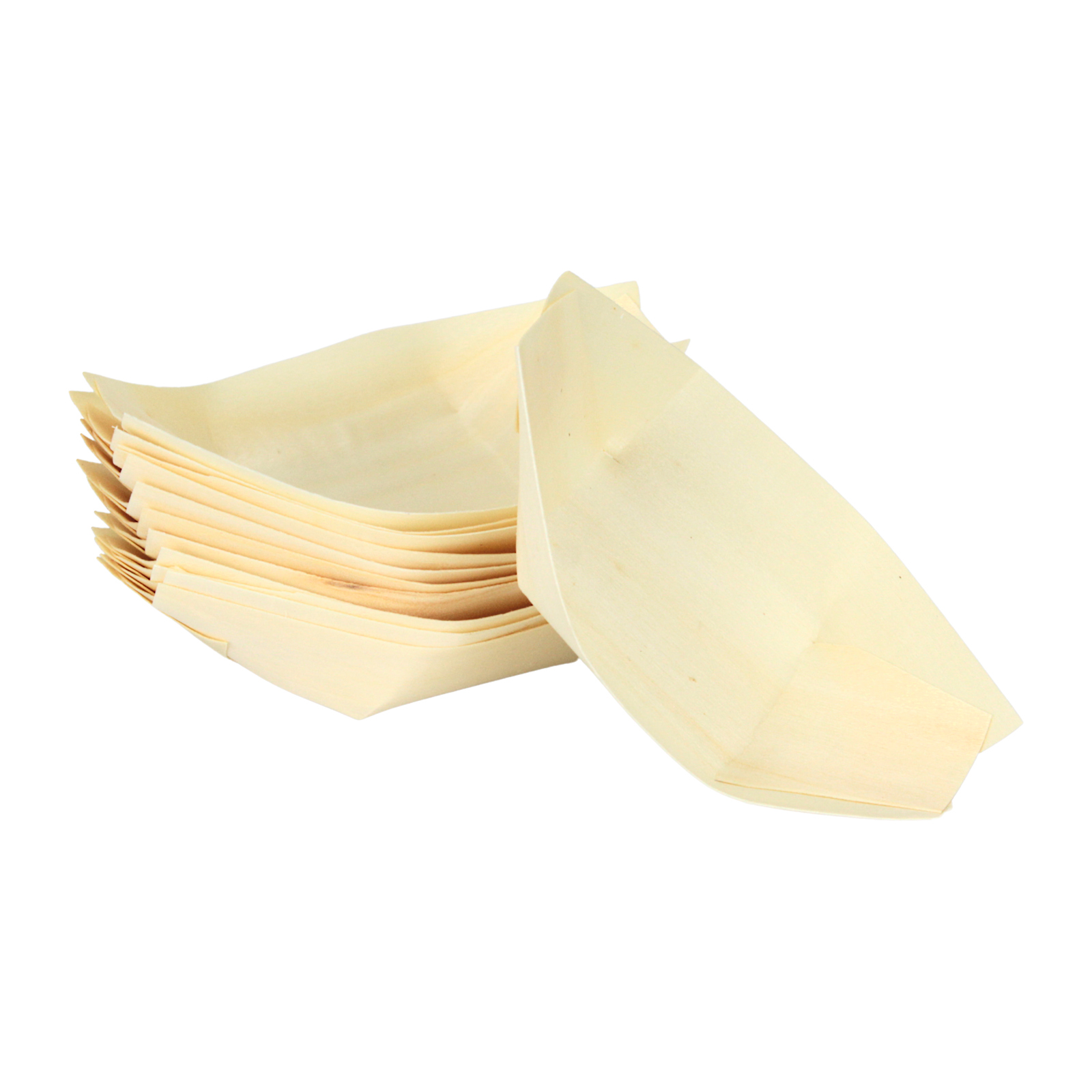 Wooden Boats 11cm x 6.5cm (Pack of 12)