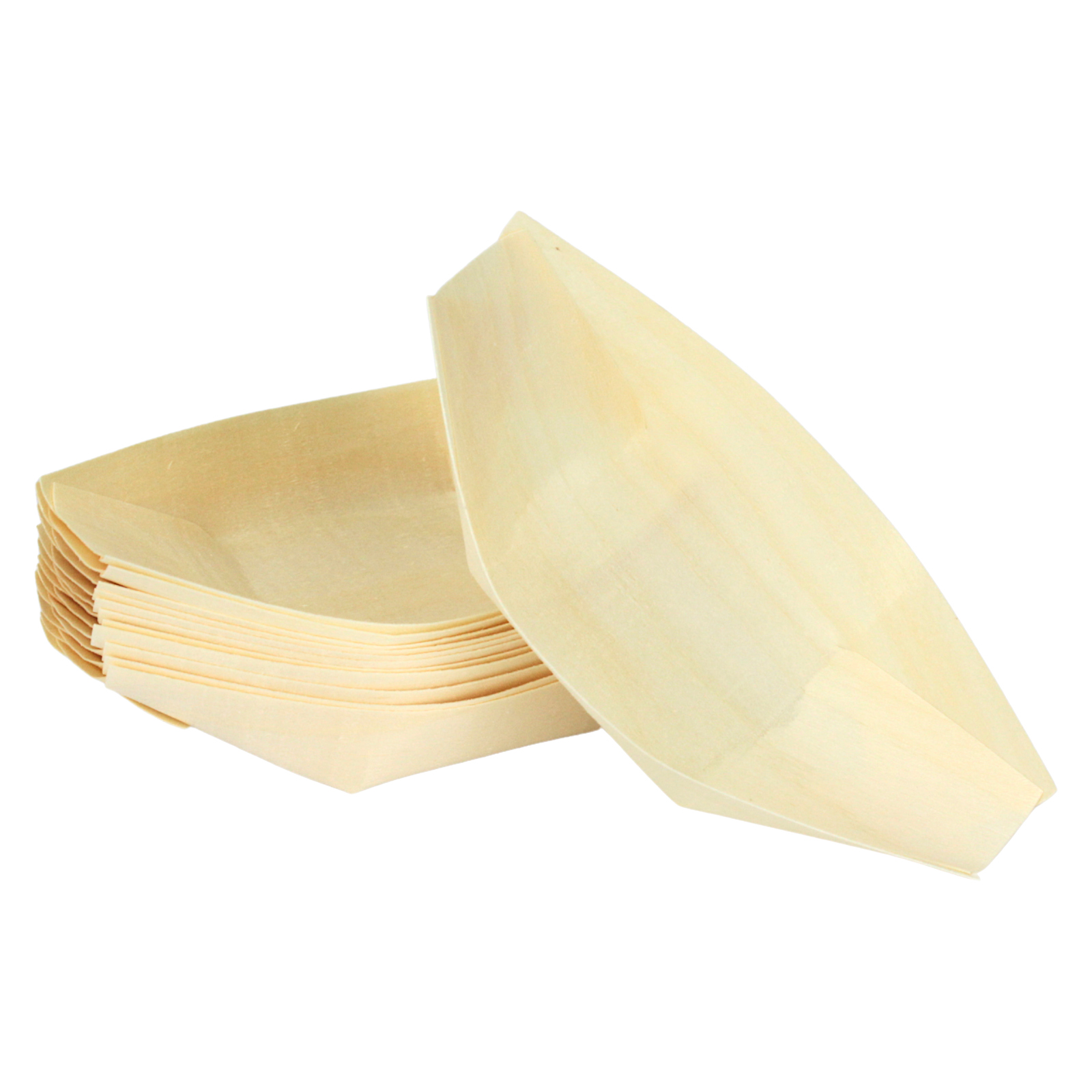 Wooden Boats 13.5cm x 7.5cm (Pack of 12)