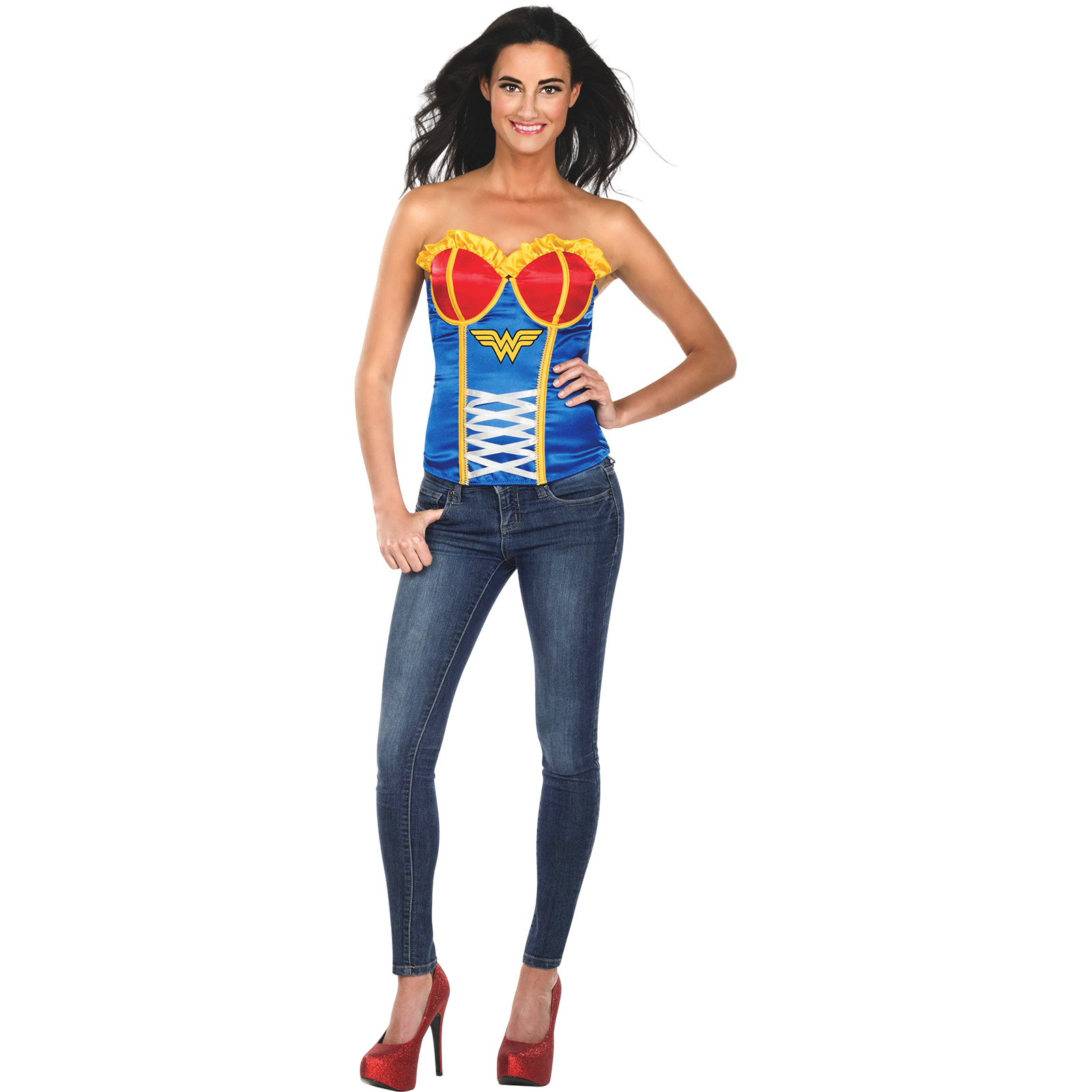 Wonder Woman Corset Adult Costume Medium