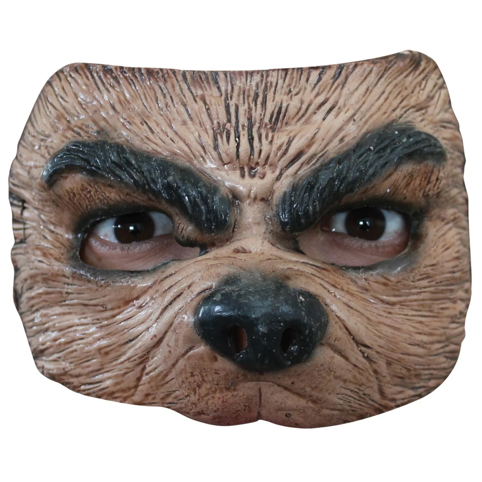 Werewolf Man Latex Half Face Adult Mask