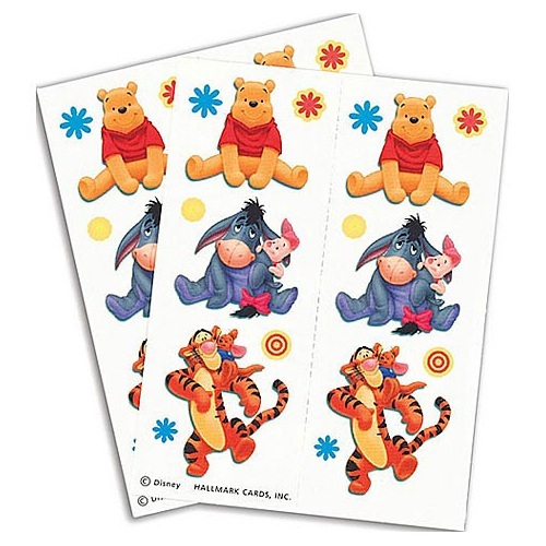 Winnie The Pooh Tattoos (2 Sheets)