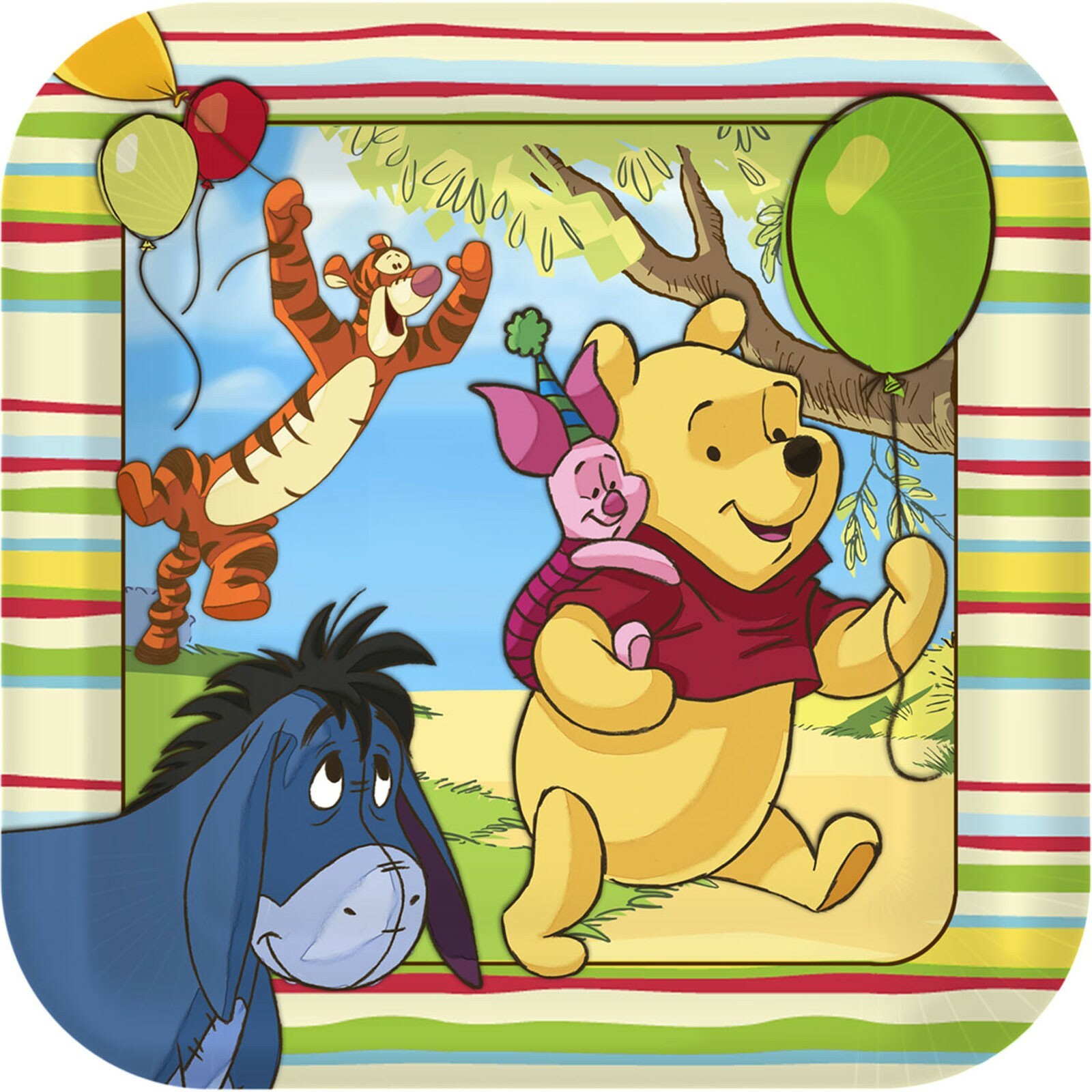 Winnie the Pooh and Pals Large Paper Plates (Pack of 8)