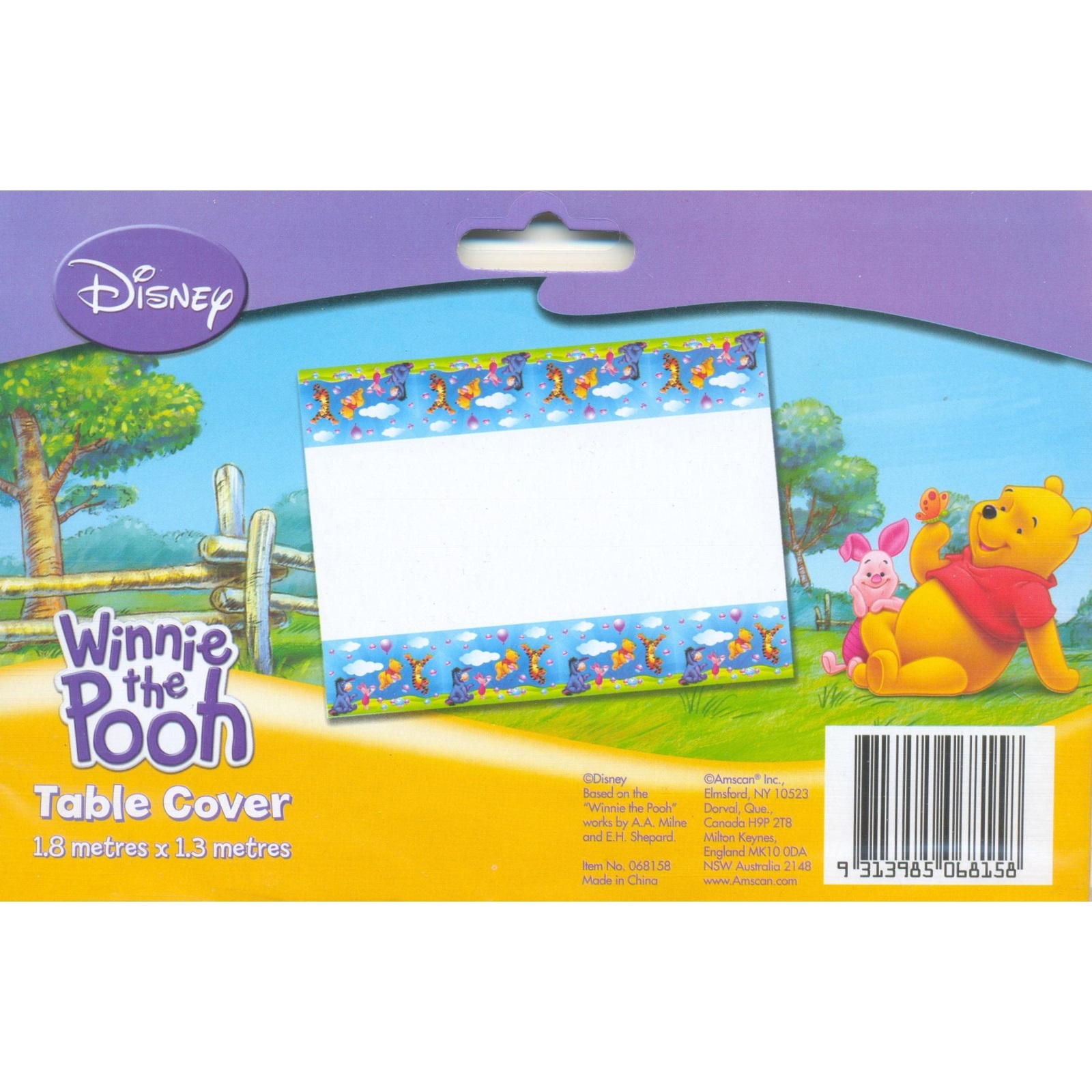 Winnie The Pooh Plastic Tablecloth