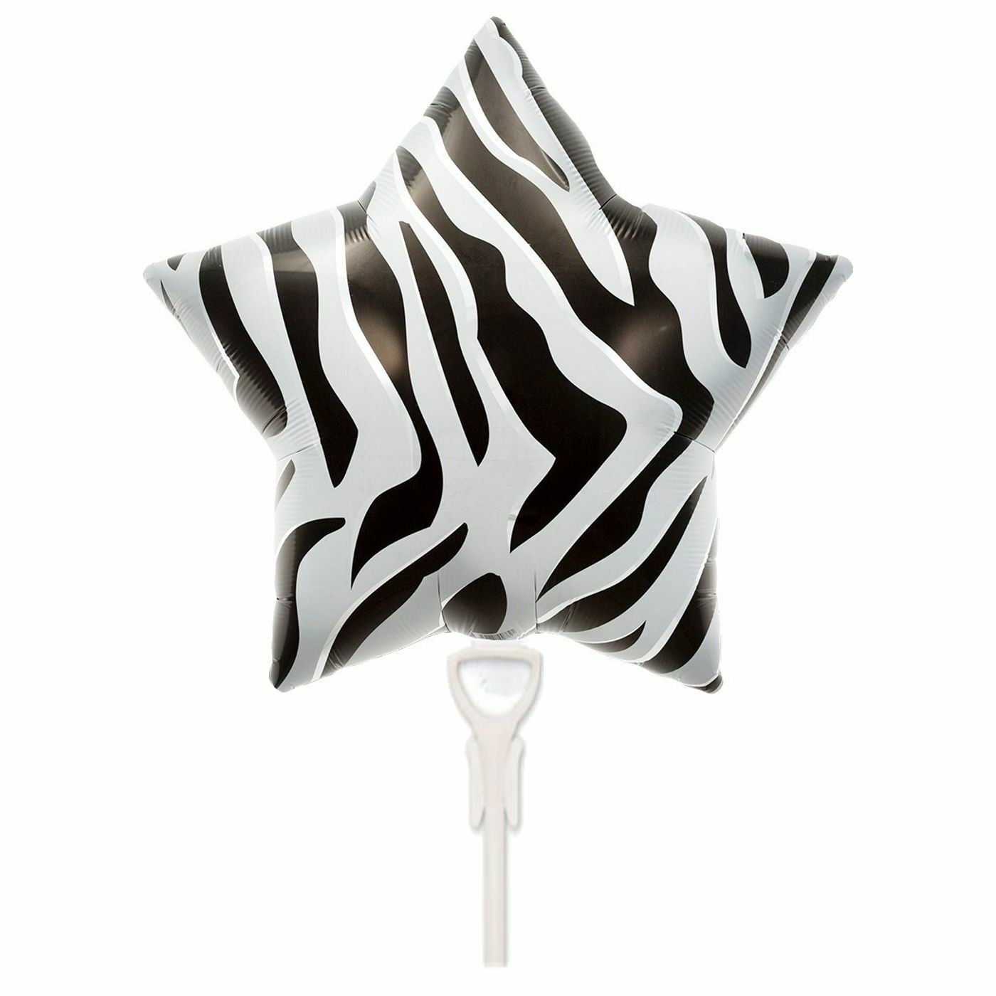 Zebra Print Star Air Fill Balloon