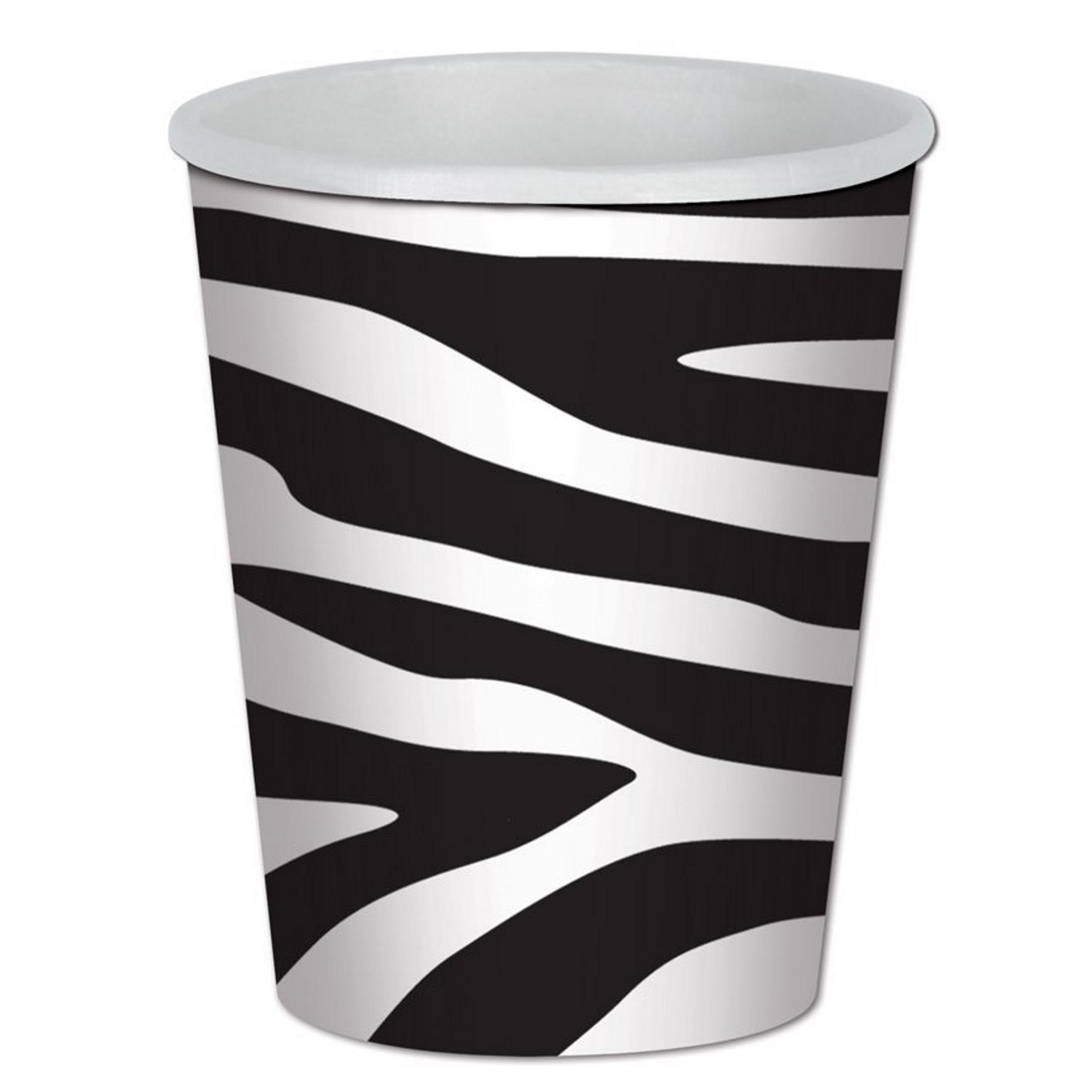 Zebra Print Paper Cups (Pack of 8)