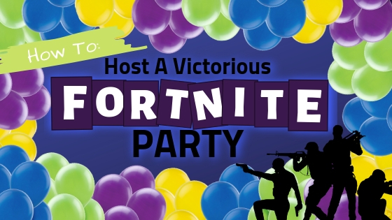 Fortnite Party Water Bottle Labels template - purple